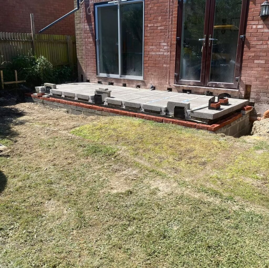 Foundations and site preparation for new house extensions Romsey.